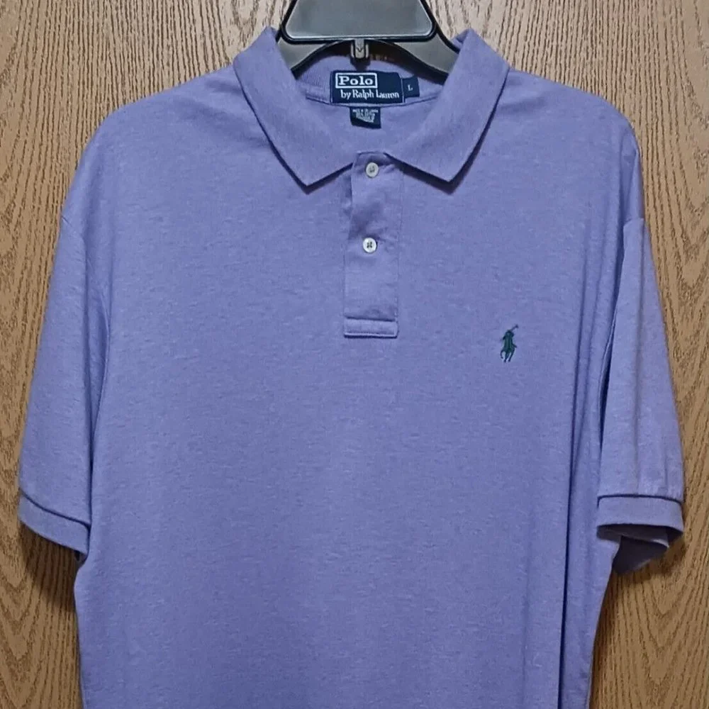 Polo (Ralph Lauren)-(Purple)-(Size L)-(Pre-owned)-(New Condition)-$30.00 - Picture 1 of 4